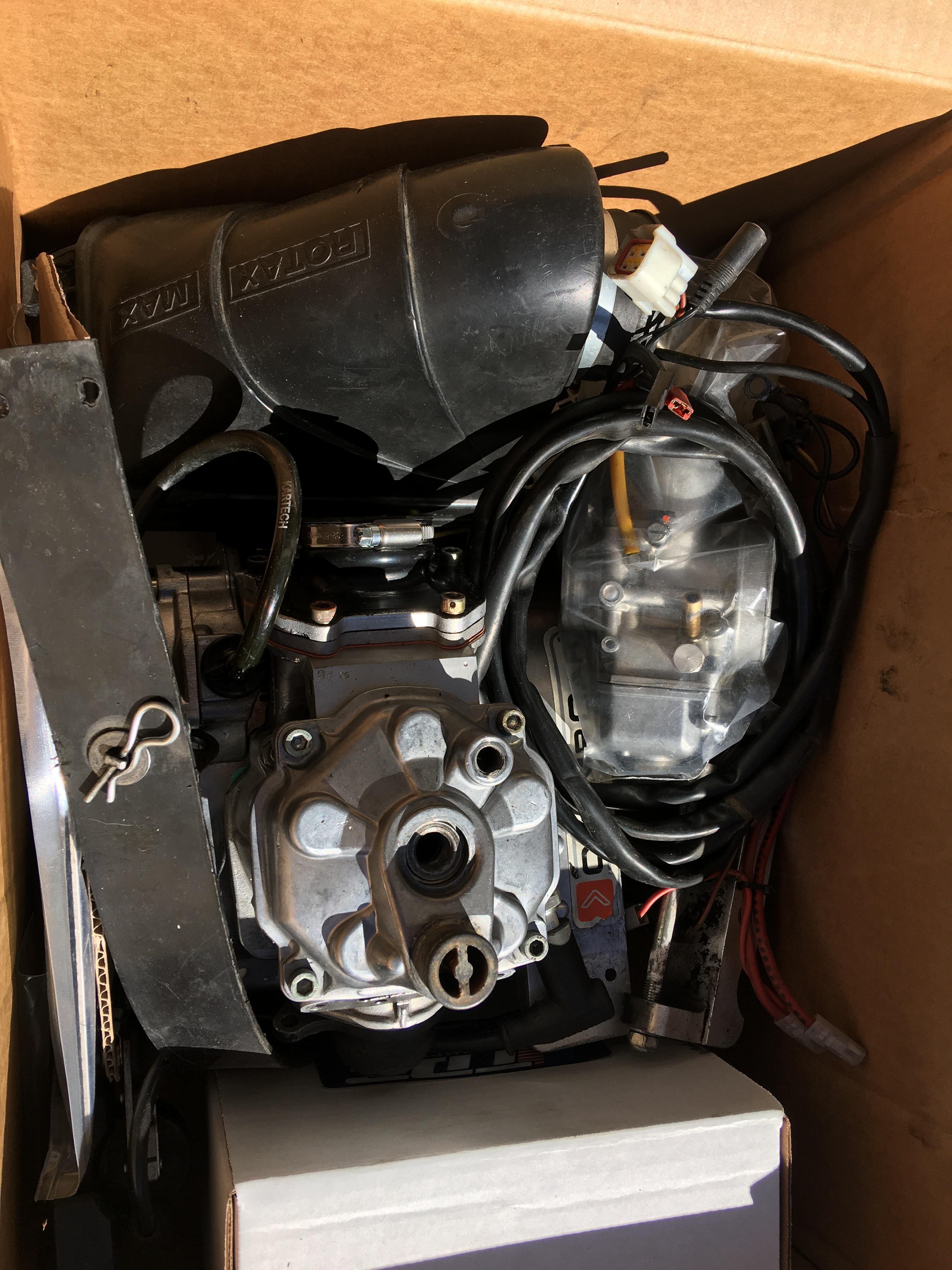 Rotax max preevo builder engine. Needs top end The Colorado Karter